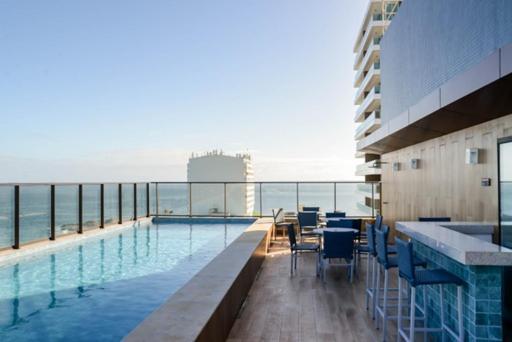Апартаменты Smart Farol Da Barra - Vista Mar Com Varanda Arejada Сальвадор Экстерьер фото