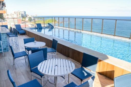 Апартаменты Smart Farol Da Barra - Vista Mar Com Varanda Arejada Сальвадор Экстерьер фото